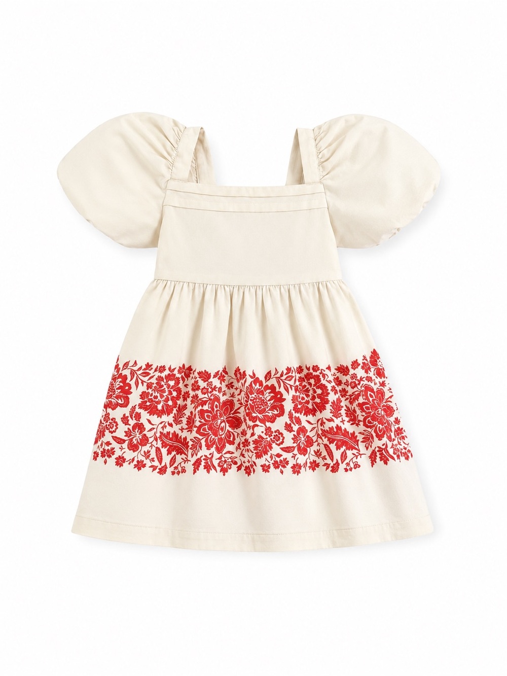 Janie and Jack Floral Puff Sleeve Dress – Girls Size 8